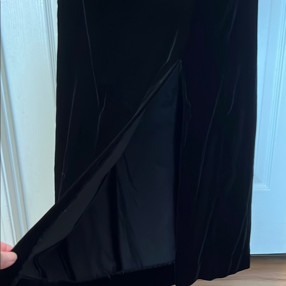 Black Maxi Strapless Gown with Sweetheart Neckline for Cocktail - Picture 5 of 8